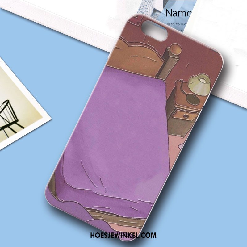 iPhone 5 / 5s Hoesje Nieuw Siliconenhoesje Purper, iPhone 5 / 5s Hoesje Spotprent Anti-fall