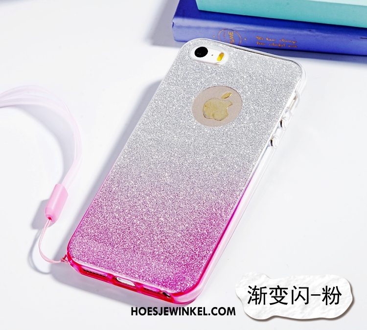 iPhone 5 / 5s Hoesje Zacht Roze Anti-fall, iPhone 5 / 5s Hoesje Hanger Mobiele Telefoon