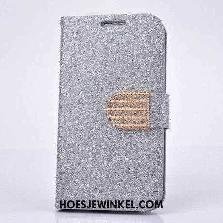 iPhone 5c Hoesje Bescherming Met Strass Zilver, iPhone 5c Hoesje Mobiele Telefoon Hoes