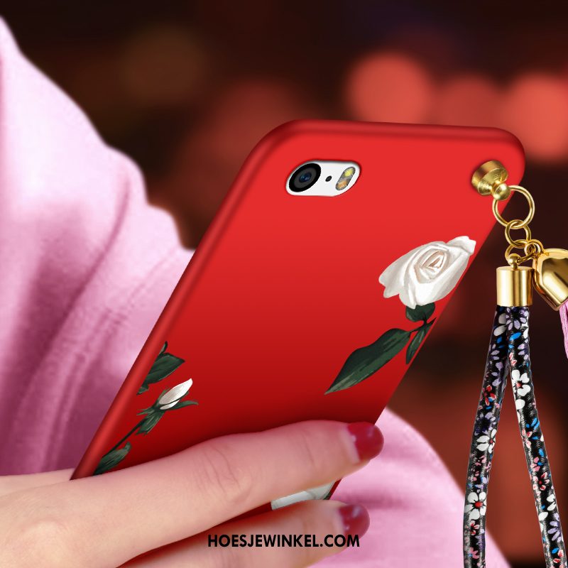 iPhone 5c Hoesje Rood Siliconen Anti-fall, iPhone 5c Hoesje Zacht Persoonlijk