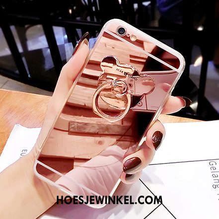 iPhone 6 / 6s Hoesje Beren Ondersteuning Trend, iPhone 6 / 6s Hoesje Rose Goud Ring