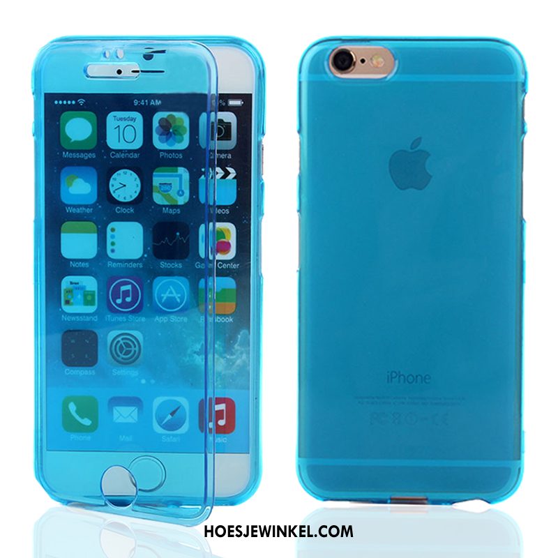 iPhone 6 / 6s Hoesje Folio Blauw Anti-fall, iPhone 6 / 6s Hoesje Touchscreen Hoes