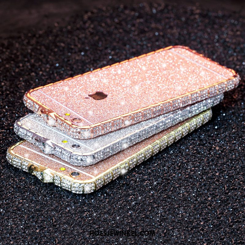 iPhone 6 / 6s Hoesje Met Strass Anti-fall Omlijsting, iPhone 6 / 6s Hoesje Metaal Hoes