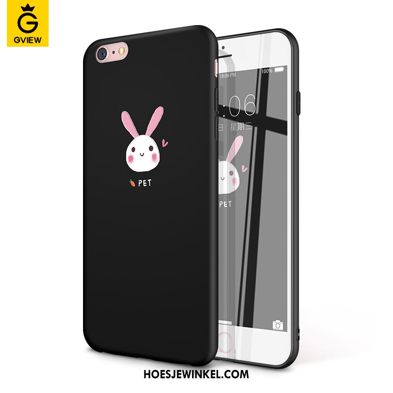 iPhone 6 / 6s Hoesje Nieuw Anti-fall Pu, iPhone 6 / 6s Hoesje Zwart All Inclusive