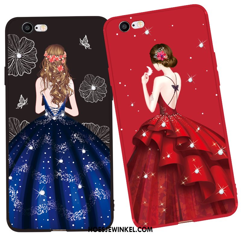 iPhone 6 / 6s Hoesje Rood Anti-fall Dun, iPhone 6 / 6s Hoesje All Inclusive Persoonlijk