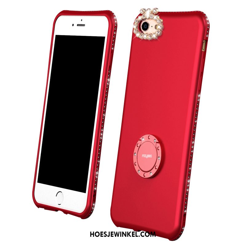 iPhone 6 / 6s Hoesje Schrobben Trendy Merk Zacht, iPhone 6 / 6s Hoesje Rood Siliconen