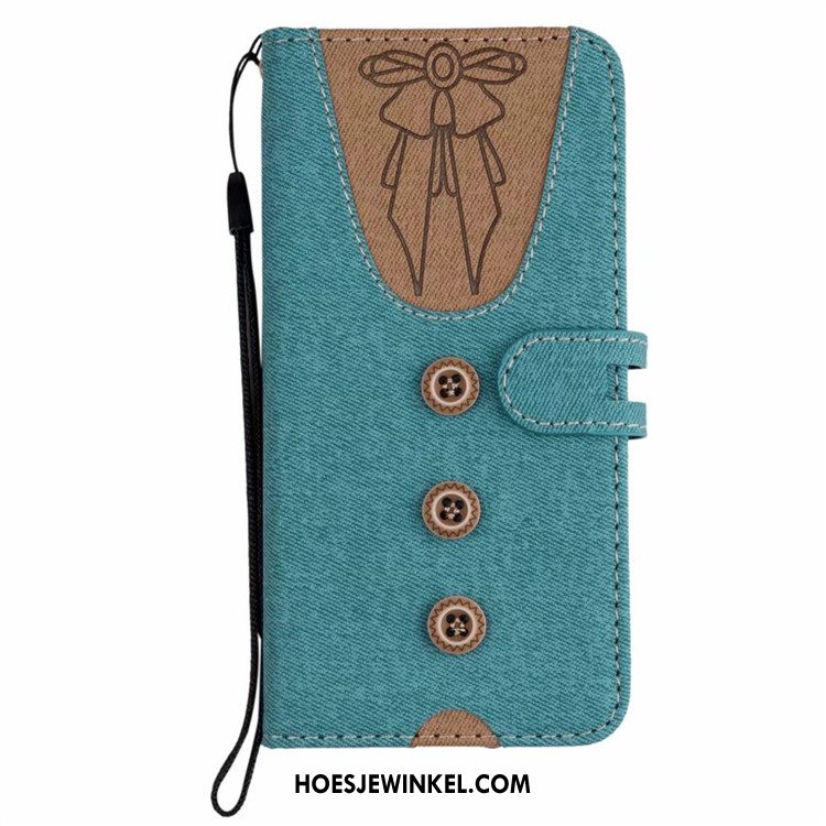 iPhone 6 / 6s Plus Hoesje Hoes Folio Leren Etui, iPhone 6 / 6s Plus Hoesje Blauw Bescherming