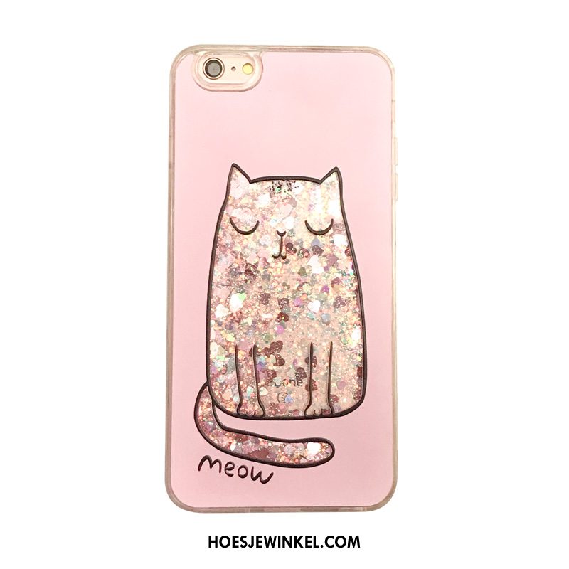 iPhone 6 / 6s Plus Hoesje Roze All Inclusive Anti-fall, iPhone 6 / 6s Plus Hoesje Kat Drijfzand