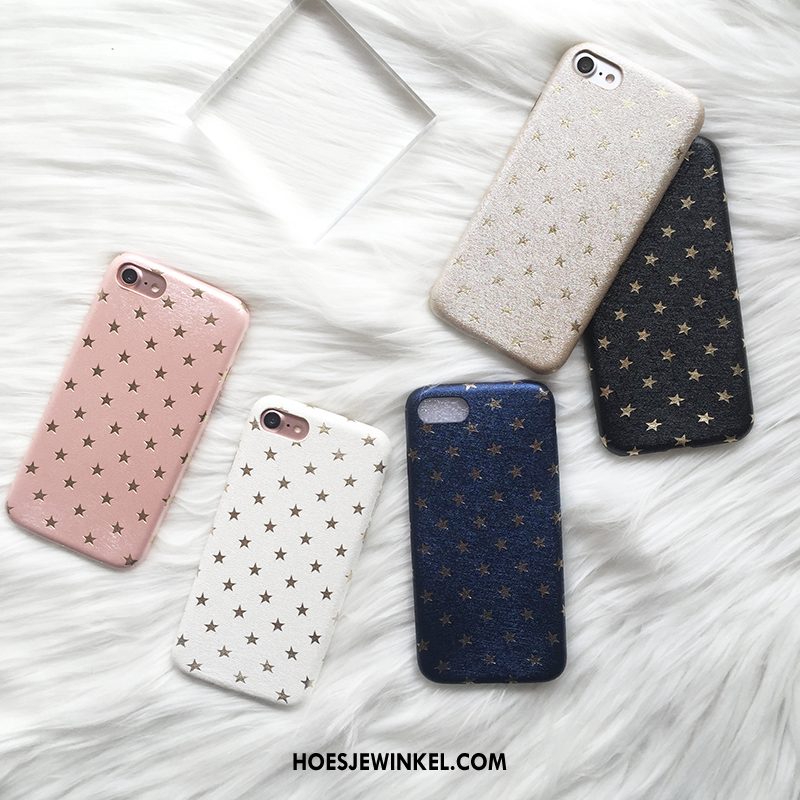 iPhone 6 / 6s Plus Hoesje Tas Ster Trendy Merk, iPhone 6 / 6s Plus Hoesje Zacht Leren Etui