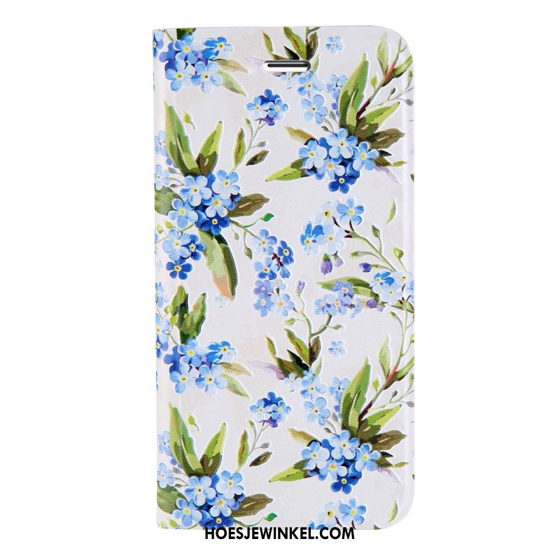 iPhone 7 Hoesje All Inclusive Anti-fall Folio, iPhone 7 Hoesje Leren Etui Blauw