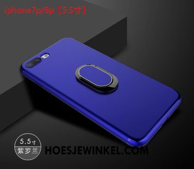 iPhone 7 Plus Hoesje Blauw Zacht Klittenband, iPhone 7 Plus Hoesje Mobiele Telefoon Ring