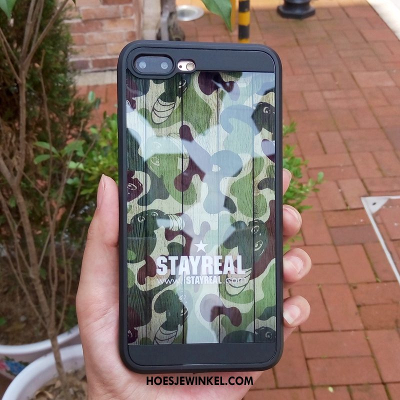 iPhone 7 Plus Hoesje Camouflage Trendy Merk All Inclusive, iPhone 7 Plus Hoesje Siliconen Persoonlijk