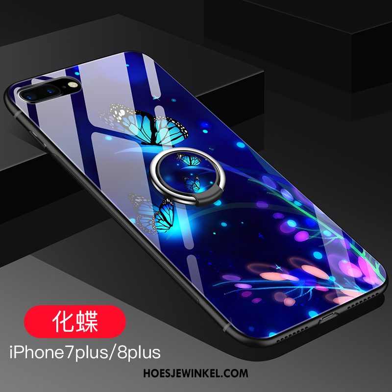 iPhone 7 Plus Hoesje Nieuw Mobiele Telefoon Glas, iPhone 7 Plus Hoesje Blauw Scheppend
