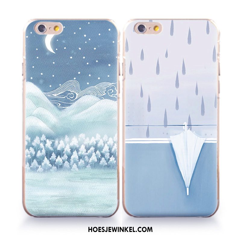 iPhone 8 Hoesje Mobiele Telefoon Lovers Blauw, iPhone 8 Hoesje Hanger Zacht