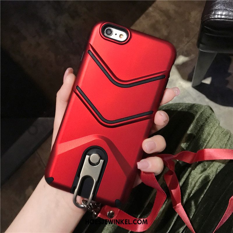 iPhone 8 Hoesje Nieuw Anti-fall Rood, iPhone 8 Hoesje All Inclusive Hanger