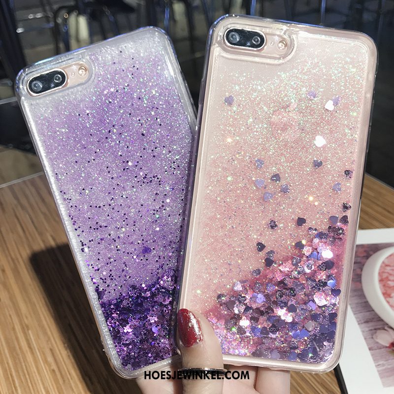 iPhone 8 Plus Hoesje Hart Scheppend Mobiele Telefoon, iPhone 8 Plus Hoesje Drijfzand Purper