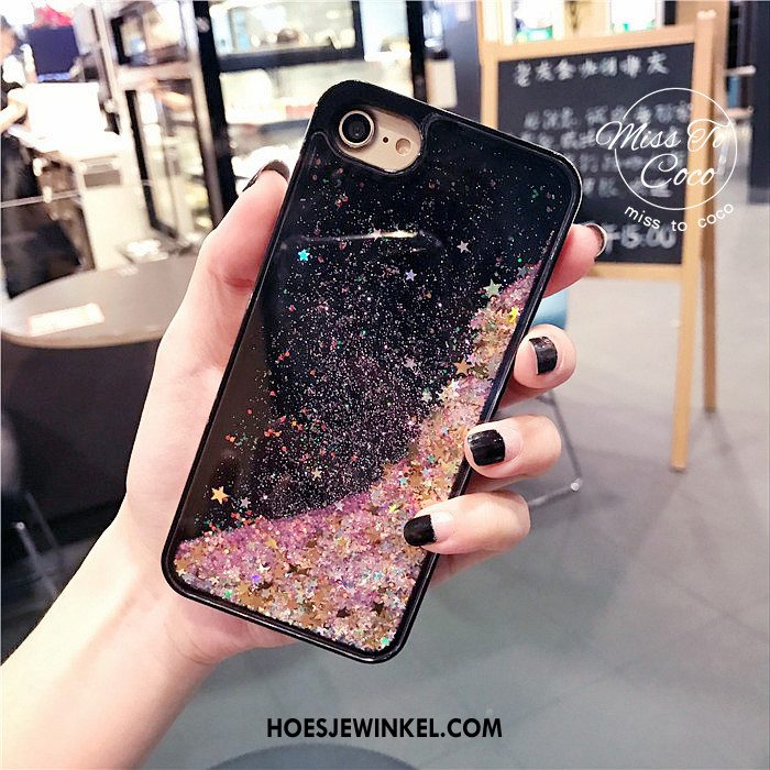 iPhone Se Hoesje Zwart Mobiele Telefoon All Inclusive, iPhone Se Hoesje Met Strass Drijfzand