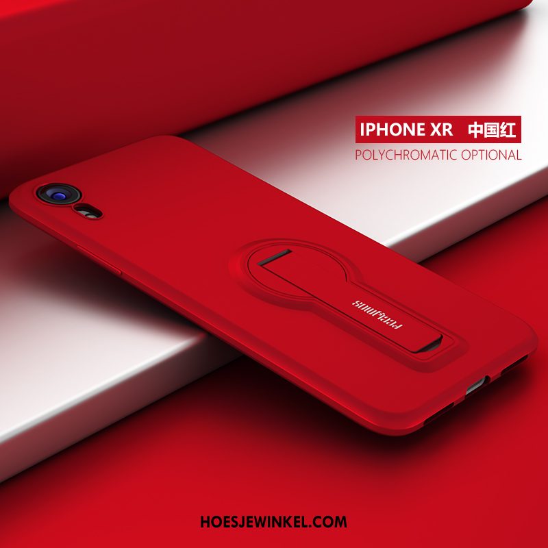 iPhone Xr Hoesje Lichte En Dun Schrobben Trendy Merk, iPhone Xr Hoesje Siliconen Ondersteuning