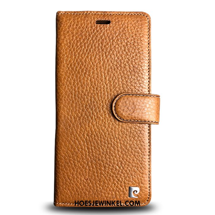 iPhone Xr Hoesje Mobiele Telefoon Leren Etui All Inclusive, iPhone Xr Hoesje Nieuw Folio Braun