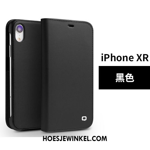 iPhone Xr Hoesje Nieuw Bescherming Leren Etui, iPhone Xr Hoesje All Inclusive Anti-fall