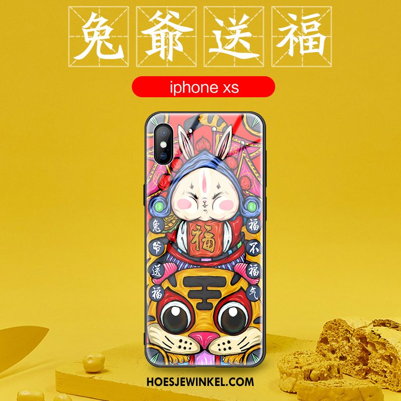 iPhone Xs Hoesje All Inclusive Trendy Merk Bescherming, iPhone Xs Hoesje Anti-fall Dun