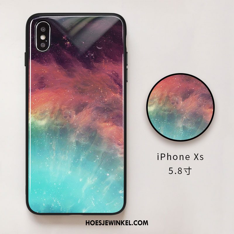 iPhone Xs Hoesje Mobiele Telefoon Net Red Licht, iPhone Xs Hoesje Siliconen Lovers