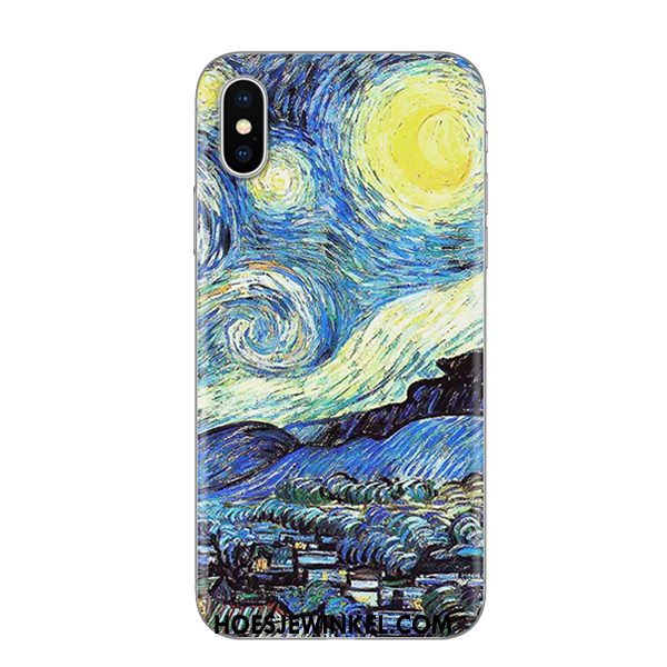 iPhone Xs Hoesje Zacht Siliconen Mobiele Telefoon, iPhone Xs Hoesje Kunst Hoes