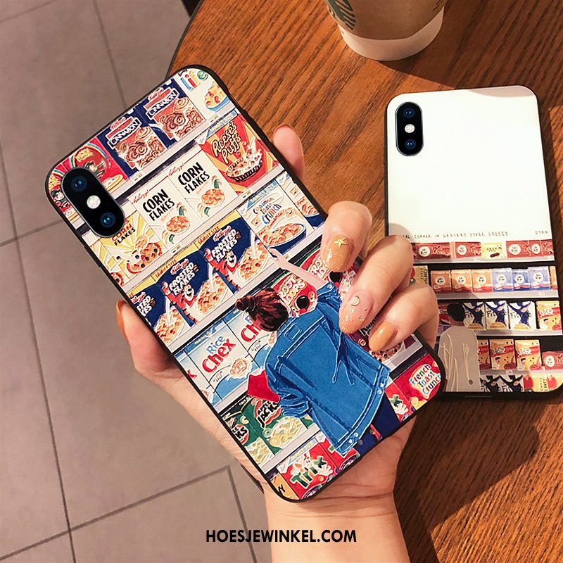 iPhone Xs Max Hoesje Hanger Reliëf Bescherming, iPhone Xs Max Hoesje Scheppend Zacht